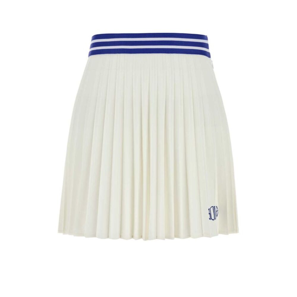 Bode Women White Piquet Court Mini Skirt